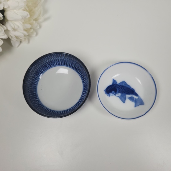 Cheng's White Jade Porcelain Koi Fish Sauce Bowl and Rice Bowl Replacement Piece - Picture 2 of 7